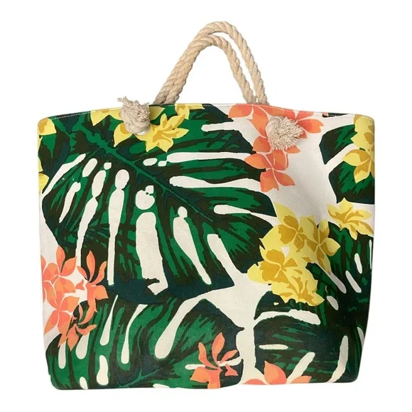 Tropical Canvas Beach Bag - Picture 16 of 16